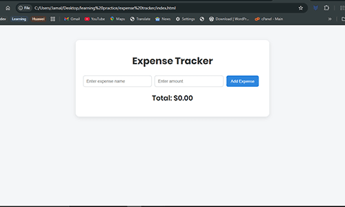 Expense Tracker App Screenshot